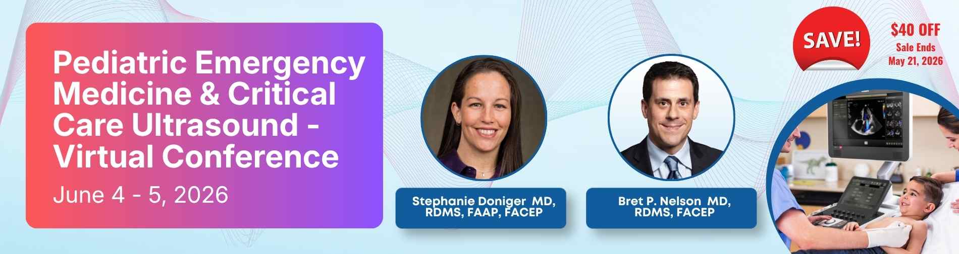 Pediatric Emergency Medicine & Critical Care Ultrasound - Virtual Conference